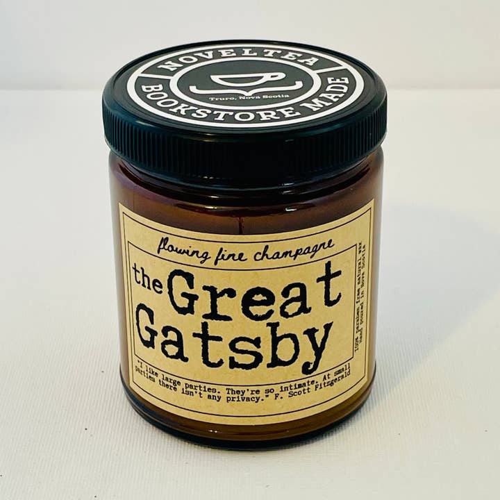 The Great Gatsby - Champagne Scented Candle for wholesale by NovelTea Bookstore & Gifts