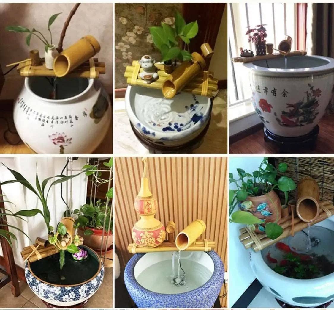 everythingbamboo - Wholesale Outdoor ornament/decor - Bamboo Water Fountain Water Feature Flowing Indoor Outdoor Garden Decoration15