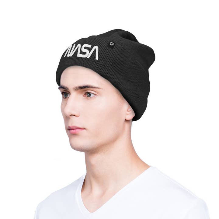 Dalix - Wholesale Beanie – Unisex - Dalix Embroidered NASA Worm Logo Beanie6