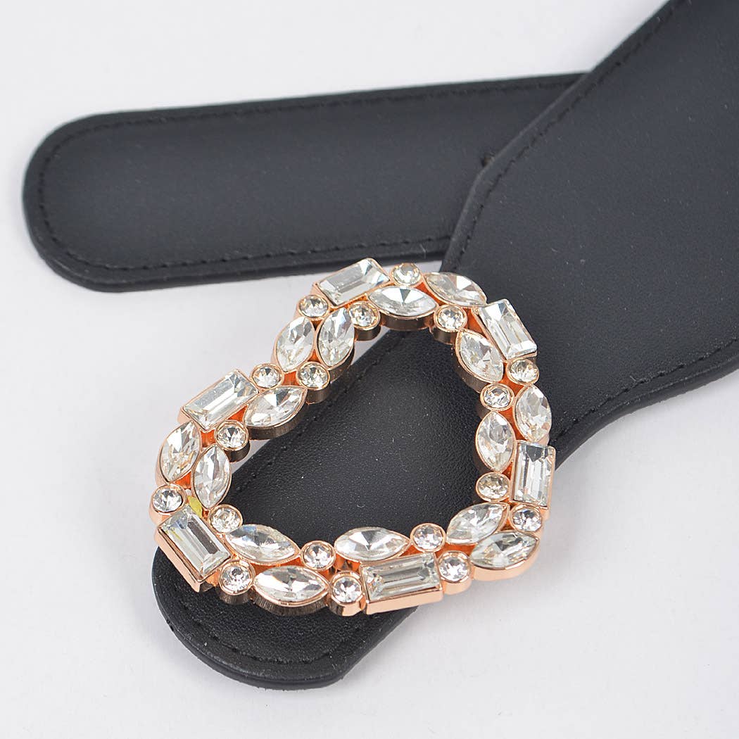 3AM BY H&D ACCESSORIES - Venta al por mayor Cinturón - Mujer - Cinturón elástico con hebilla de diamantes de imitación3