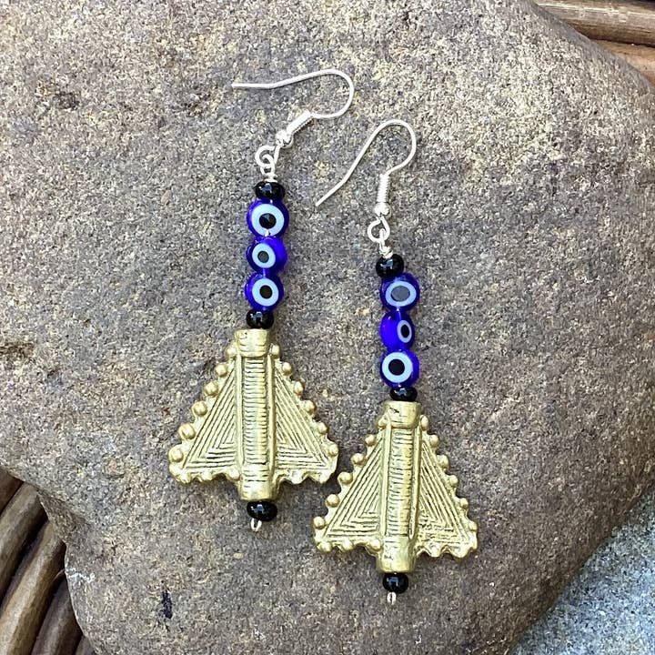 Pyramid of Protection Earrings for wholesale by Reflections African Jewelry LLC