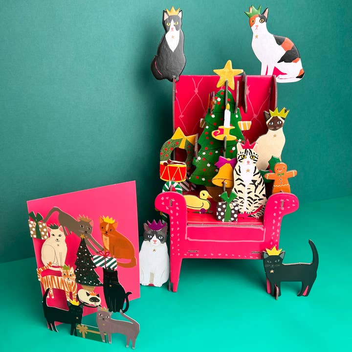 Roger La Borde – wholesale Advent calendar – Cosy Cats Large 3D Pop & Slot Advent Calendar - POPAL 6053