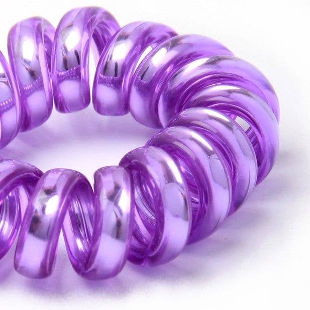 Inca UK – wholesale Hair tie – Spiral cord elastic - Tonal - Card of 3 - 1cm Thick2