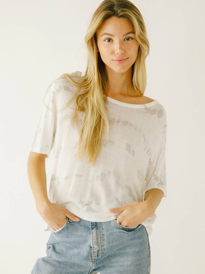 BT1487- Tie-dye Oversized T-shirt for wholesale by STORIA