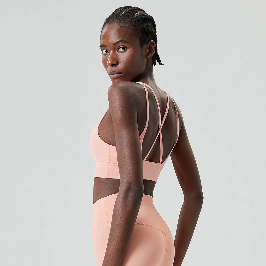 Sodalemon - Wholesale Sports Bra - Women's - Cross Back High Support Yoga Top Fitness Sport Bra13