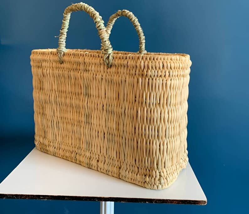 Melecraft - Wholesale Beach Bag - Straw bags gardener French wicker basket, Moroccan handmade0