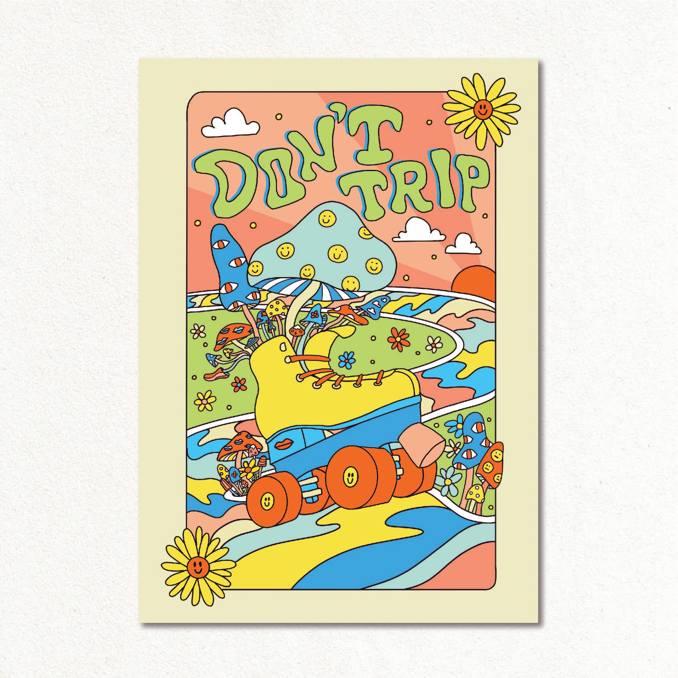 Create & Skate Factory - Vendita all'ingrosso Stampa artistica - Non Inciampare Stampa d'Arte Retrò0