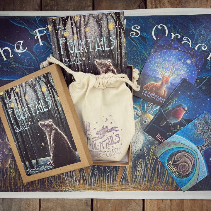 Hannah Willow Art – wholesale Tarot cards – The Folktails Oracle deck, Special black box edition3
