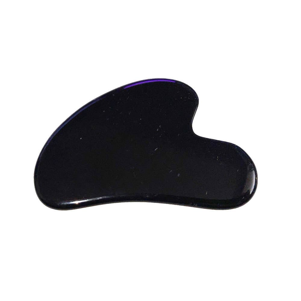 France Mineraux - Venta al por mayor Utensilio Gua Sha - Masaje de obsidiana negra Gua Sha