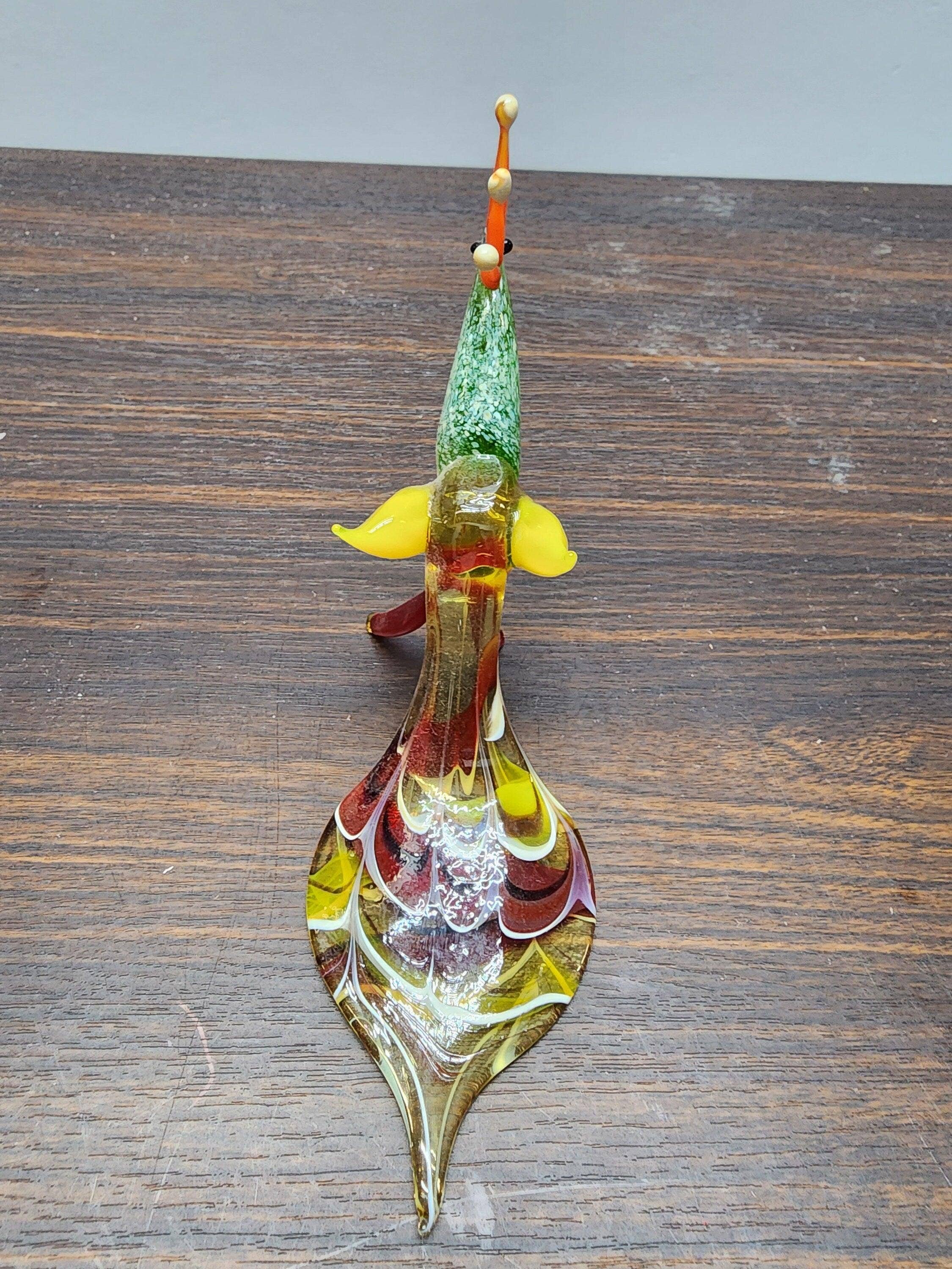 Glass by Iness - Wholesale Decorative Figurine - Naturally Colored Glass Figurine - Handcrafted - Peacock Design8