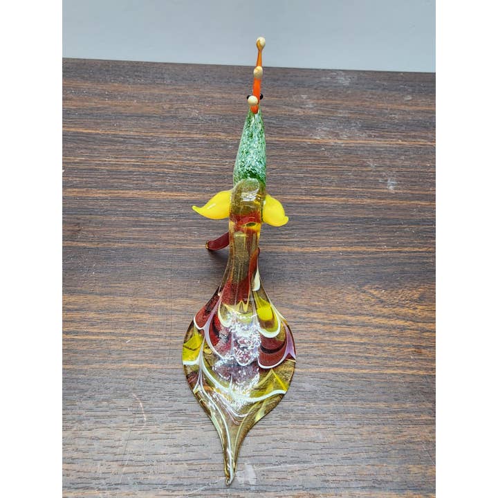 Glass by Iness - Wholesale Decorative Figurine - Naturally Colored Glass Figurine - Handcrafted - Peacock Design8