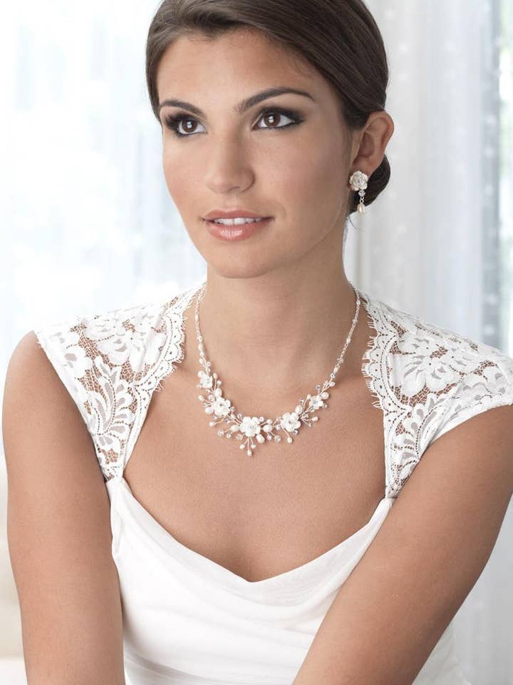 Rose Flower Jewelry Set for wholesale by Dareth Colburn Designs