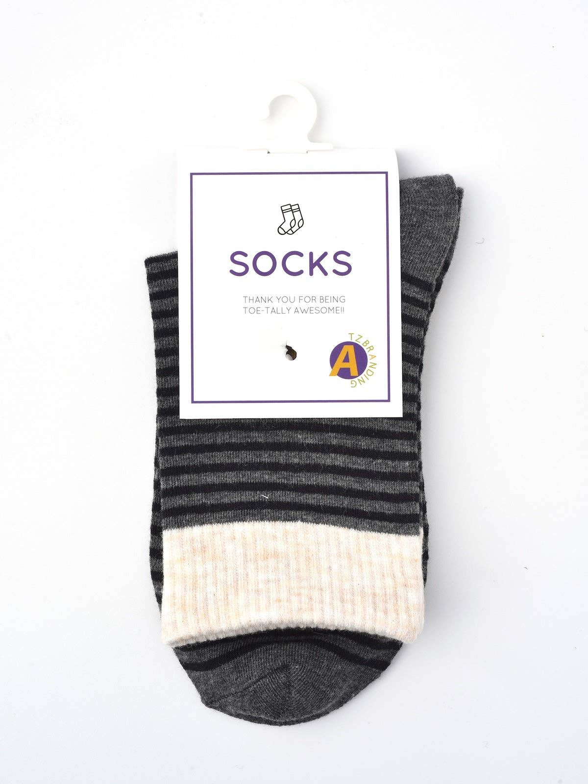 Funkyrel® Atzbranding Limited – wholesale Strumpor - Dam – Rufia - Vibrerande randiga mellankalvstrumpor6