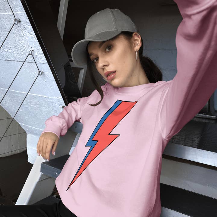 Jolly & Goode - Wholesale Graphic Sweatshirt - Unisex - Lightning Bolt Sweatshirt8