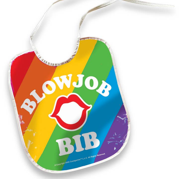 Little Genie Productions - Vente Cadeau amusant/original - Bavoir pour fellation, Arc-en-ciel