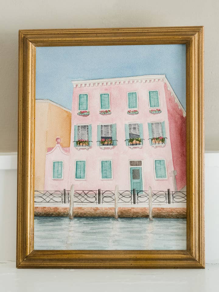 "Rosina" - Venice Watercolor Print for wholesale by The Campbell Creative