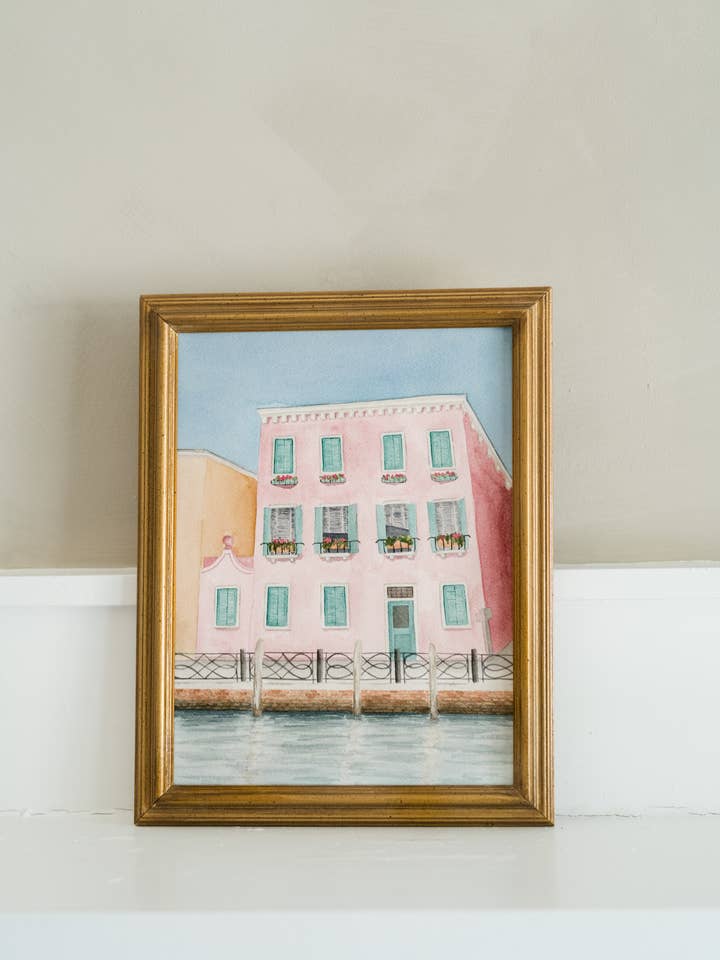 "Rosina" - Venice Watercolor Print for wholesale by The Campbell Creative