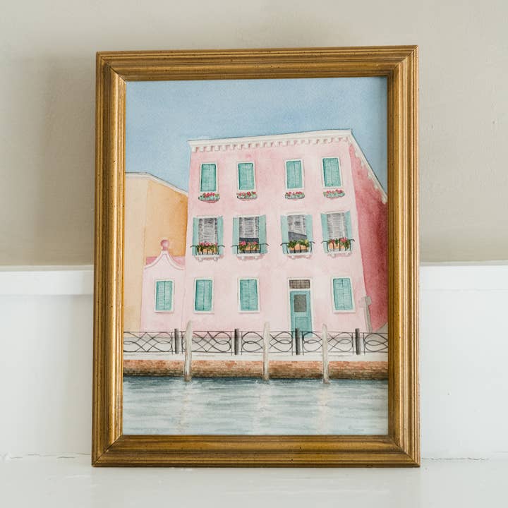 The Campbell Creative - Wholesale Art Print - "Rosina" - Venice Watercolor Print