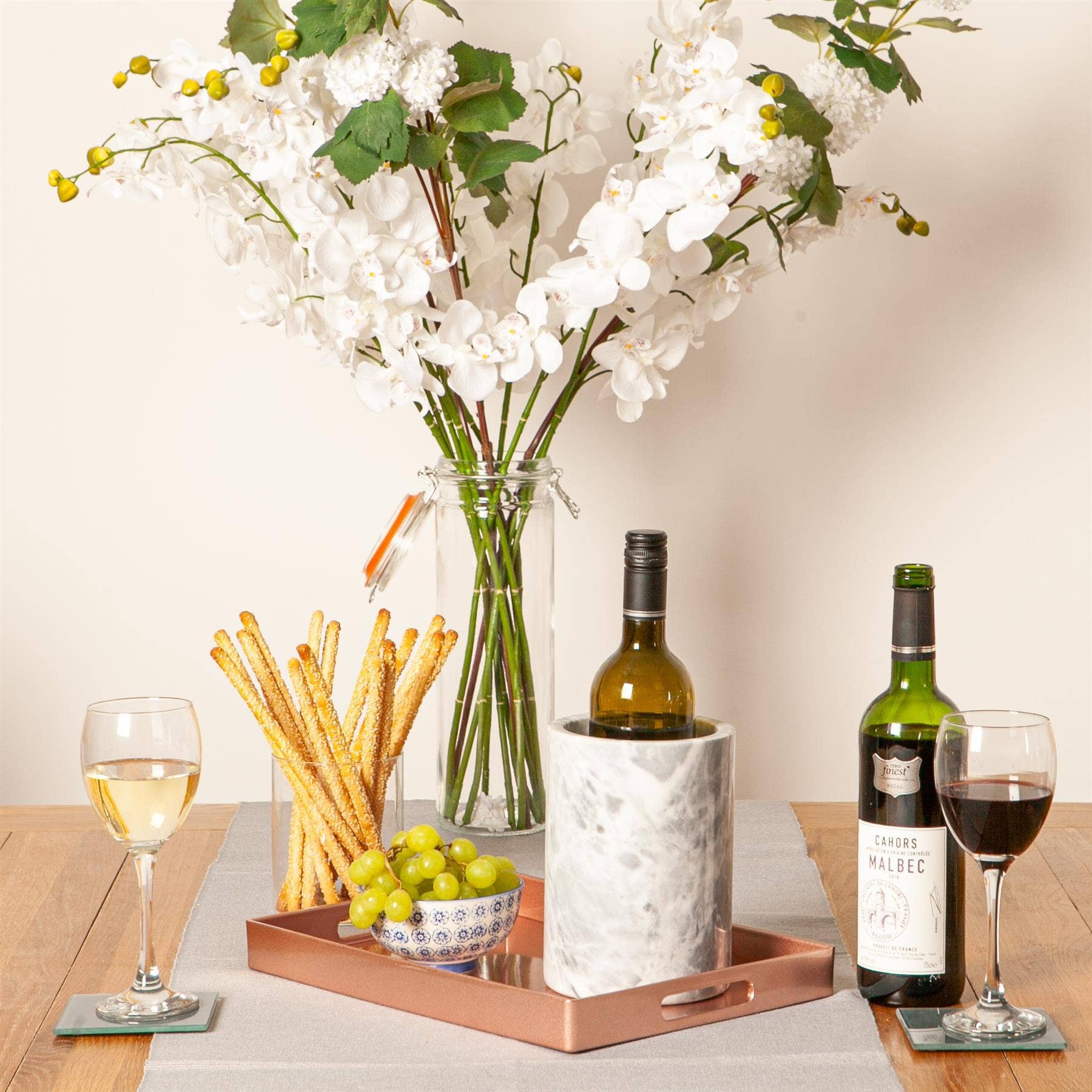 Rinkit Ltd - Wholesale Serving Tray - Argon Tableware Rectangle Serving Tray -34.5cm - Rose Gold1