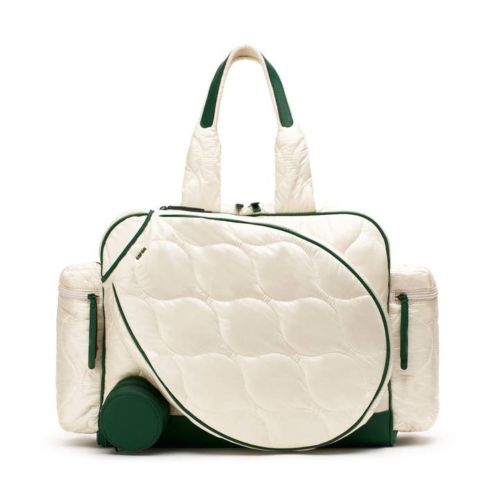 Tennis Quilted Duffel in Ivory for wholesale by Caraa