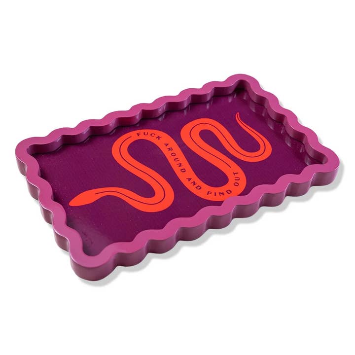 Furbish Studio - Wholesale Decorative Tray - Fuck Around Lacquer Tray4