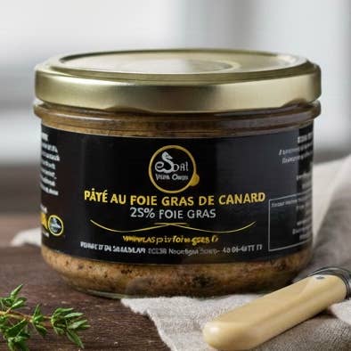 Pâté au foie gras de canard (25% foie gras) 200 g pour la vente par Esprit Foie Gras
