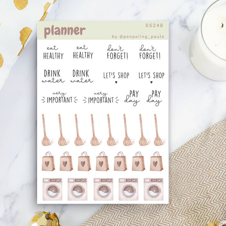 Planner IV - Sticker Sheet for wholesale by Penpaling Paula