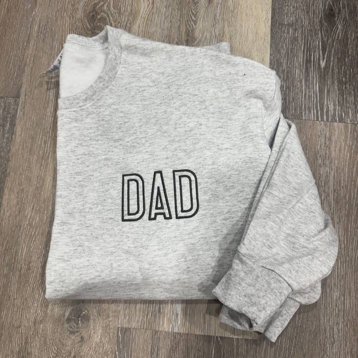 Dad Embroidered Sweatshirt for wholesale by M. Anderson Design