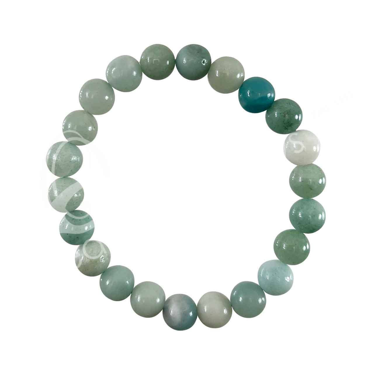 Oceanic Linkways Inc - Wholesale Beaded Bracelet - BRACELET - AMAZONITE (8-8.5 MM) 7.15-7.25" (PC)
