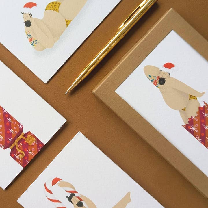 Elsa Rose Frere - Wholesale Christmas Card - Sexy Christmas Card Pack