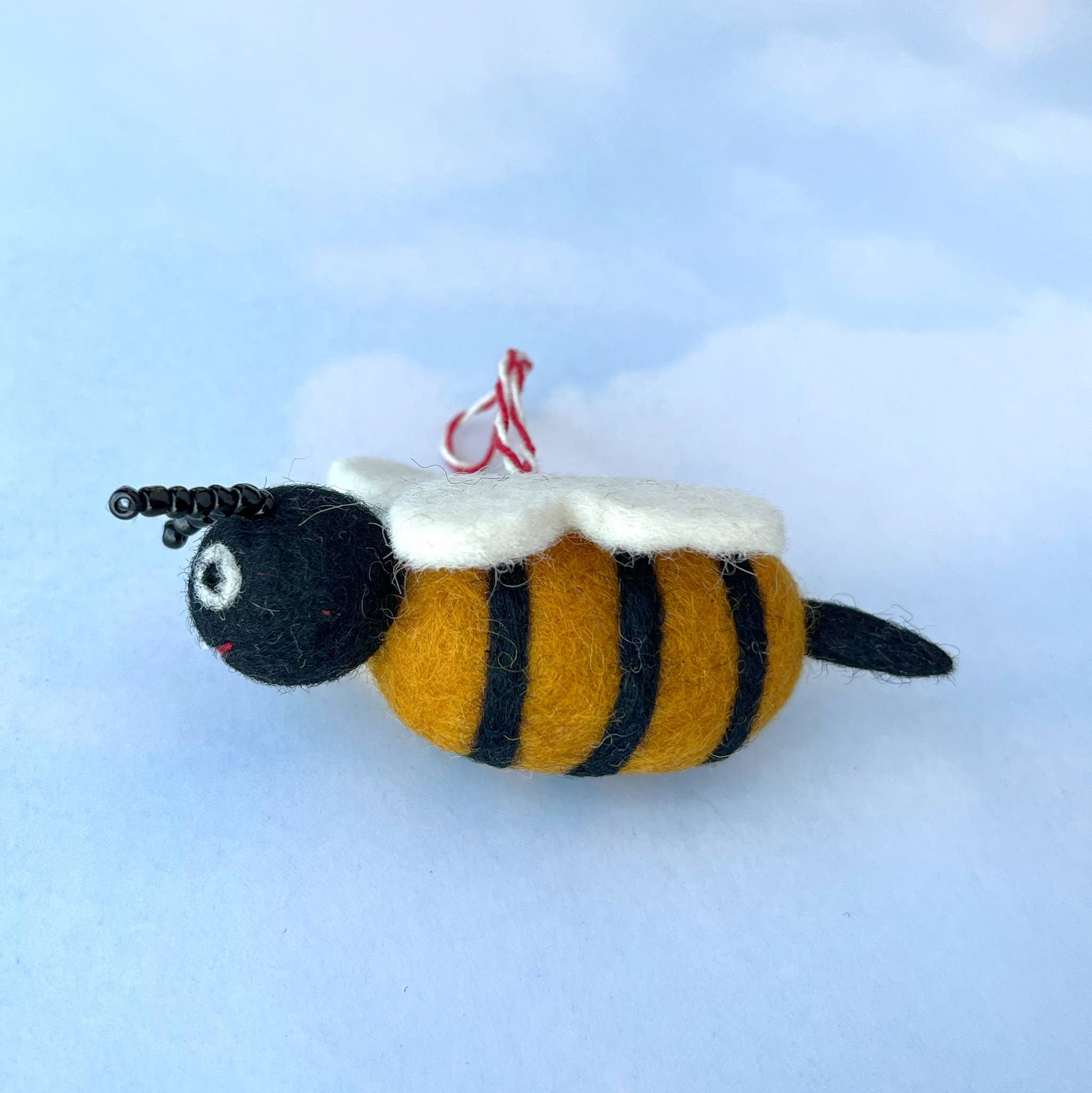 Ornaments 4 Orphans – wholesale Ornament – Bee Felt Wool Christmas Ornament2
