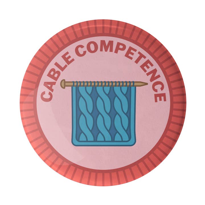 Cable Competence Merit Badge for wholesale by Camp Stitchwood