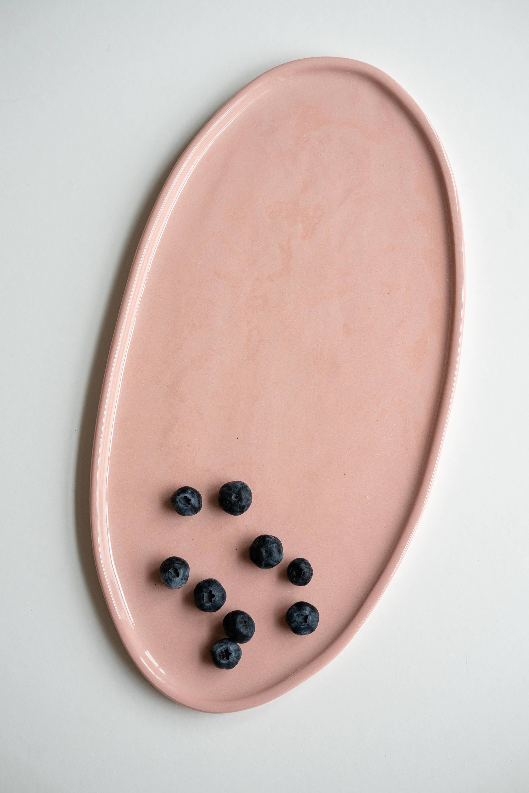 Creating Comfort Lab - Wholesale Platter - Handmade Oval Porcelain Serving Platter. Powder Pink0