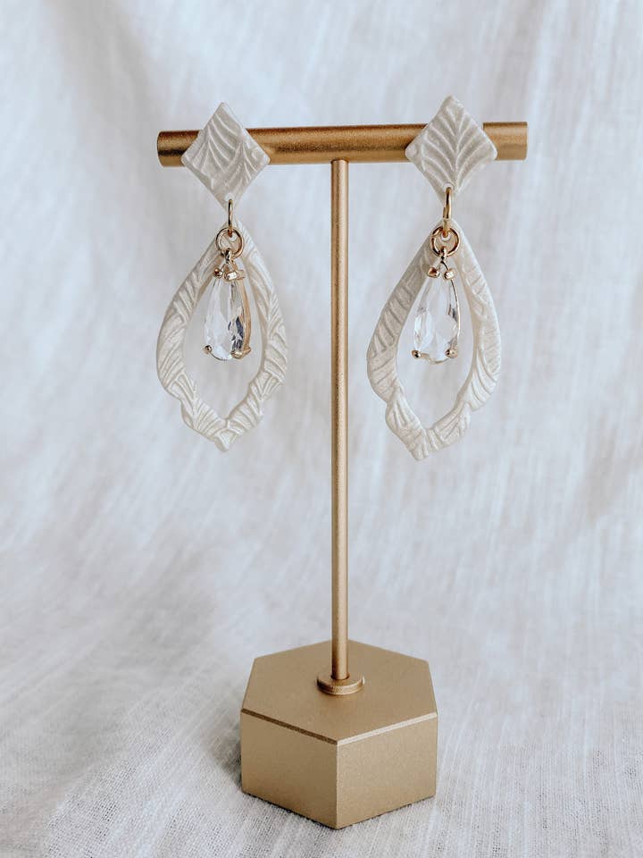 Jade Earrings for wholesale by Clay & Fern Co.