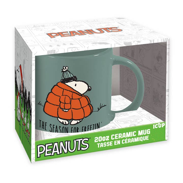 AQUARIUS, GAMAGO, ICUP, & ROCK SAWS by NMR Brands - Wholesale Coffee Mug - Peanuts Season for Freezin' Cappuccino Mug (20oz)