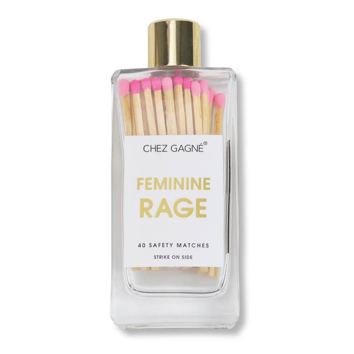 Feminine Rage - Glass Bottle Matches - Pink Multi
for wholesale by Chez Gagné
