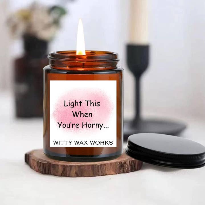 ACENDA ISSO QUANDO ESTIVER COM UMA VELA DE SOJA EXCITADA por atacado de Witty Wax Works