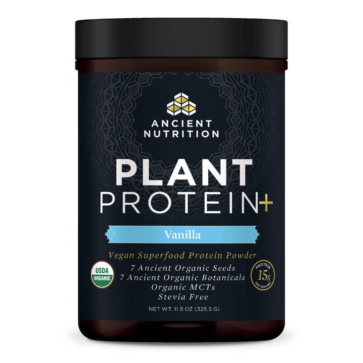 Plant Protein+ | Powder Vanilla (12 Servings) for wholesale by Ancient Nutrition