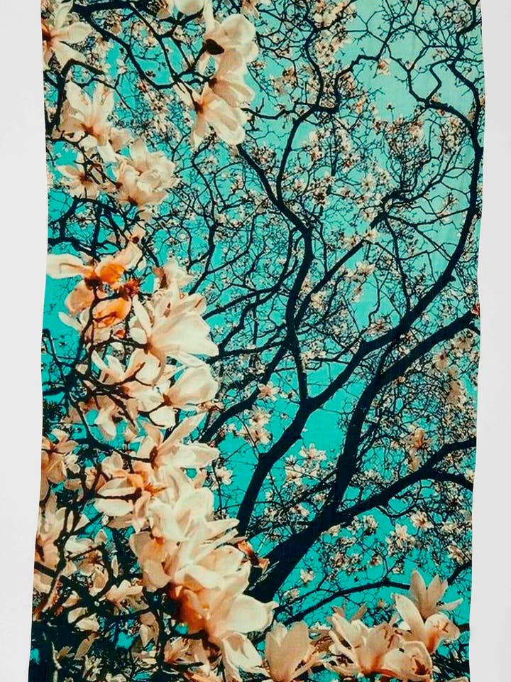 Halstuch Wolle/Seide-Otra Cosa-Picture Almond Blossom-4520 für den Großhandel von OTRACOSA