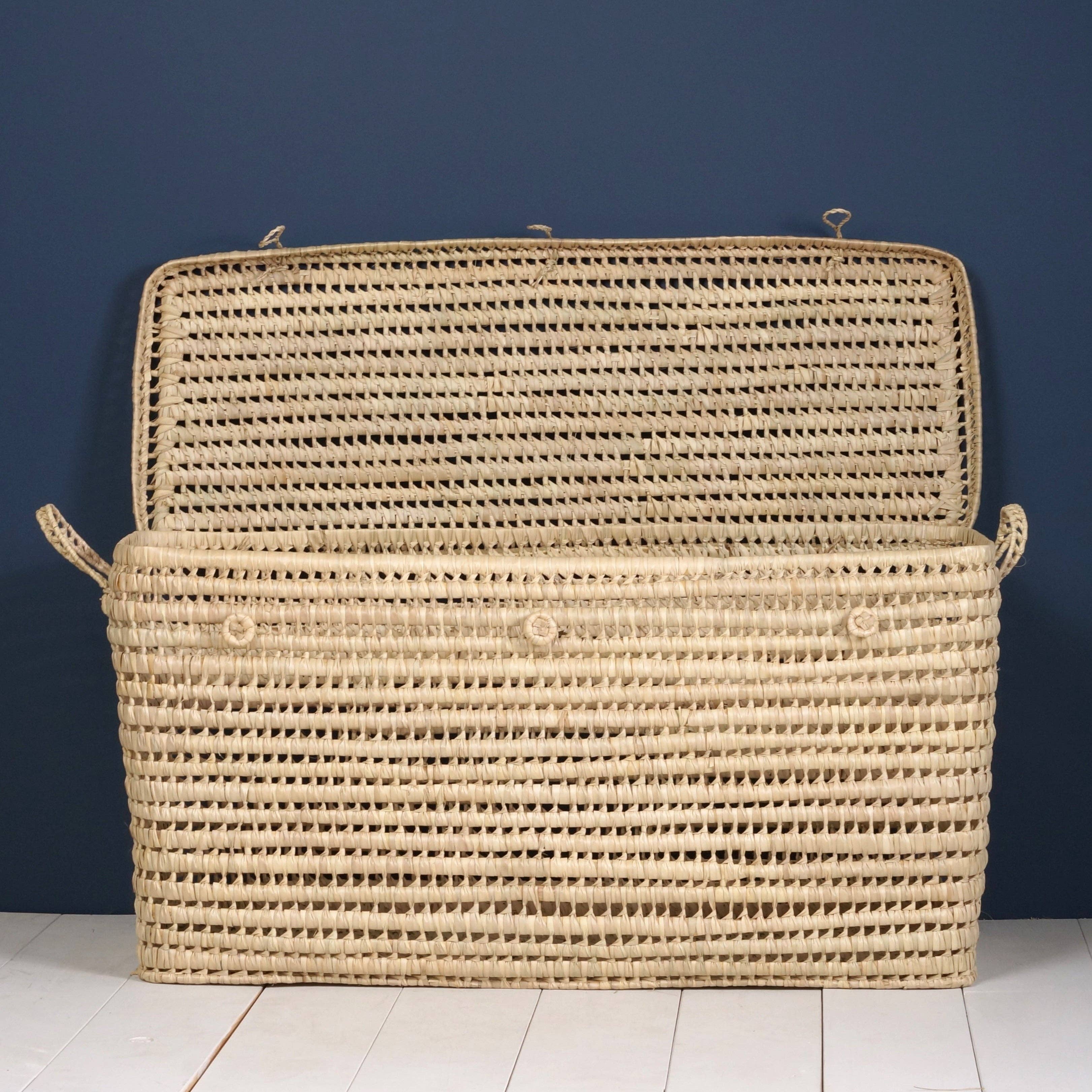 Bohome Living - Wholesale Basket - Palm leaf storage chest 100cm5