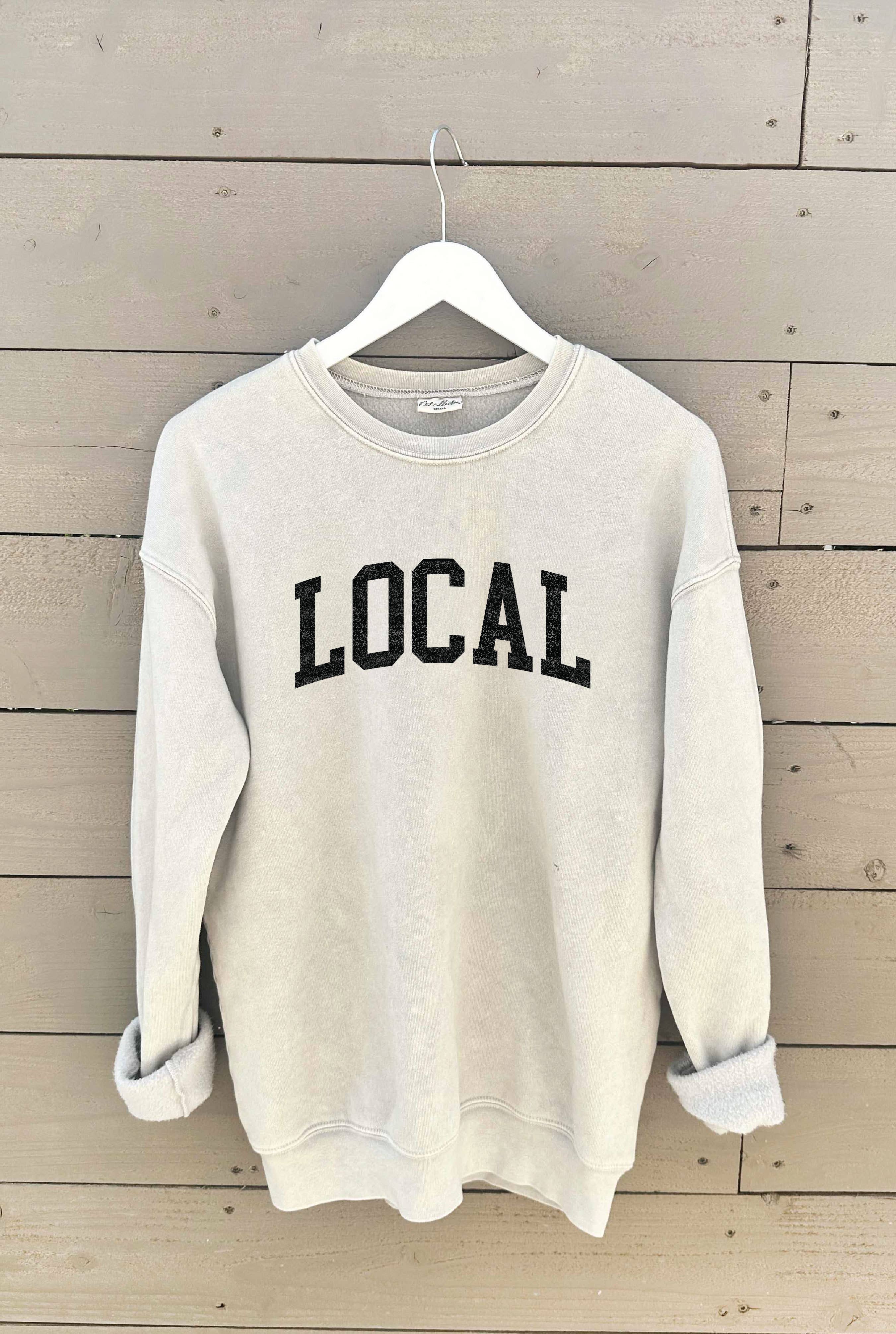 OAT COLLECTIVE – wholesale Graphic sweatshirt – Women’s – LOCAL  Mineral Washed Graphic Sweatshirt1