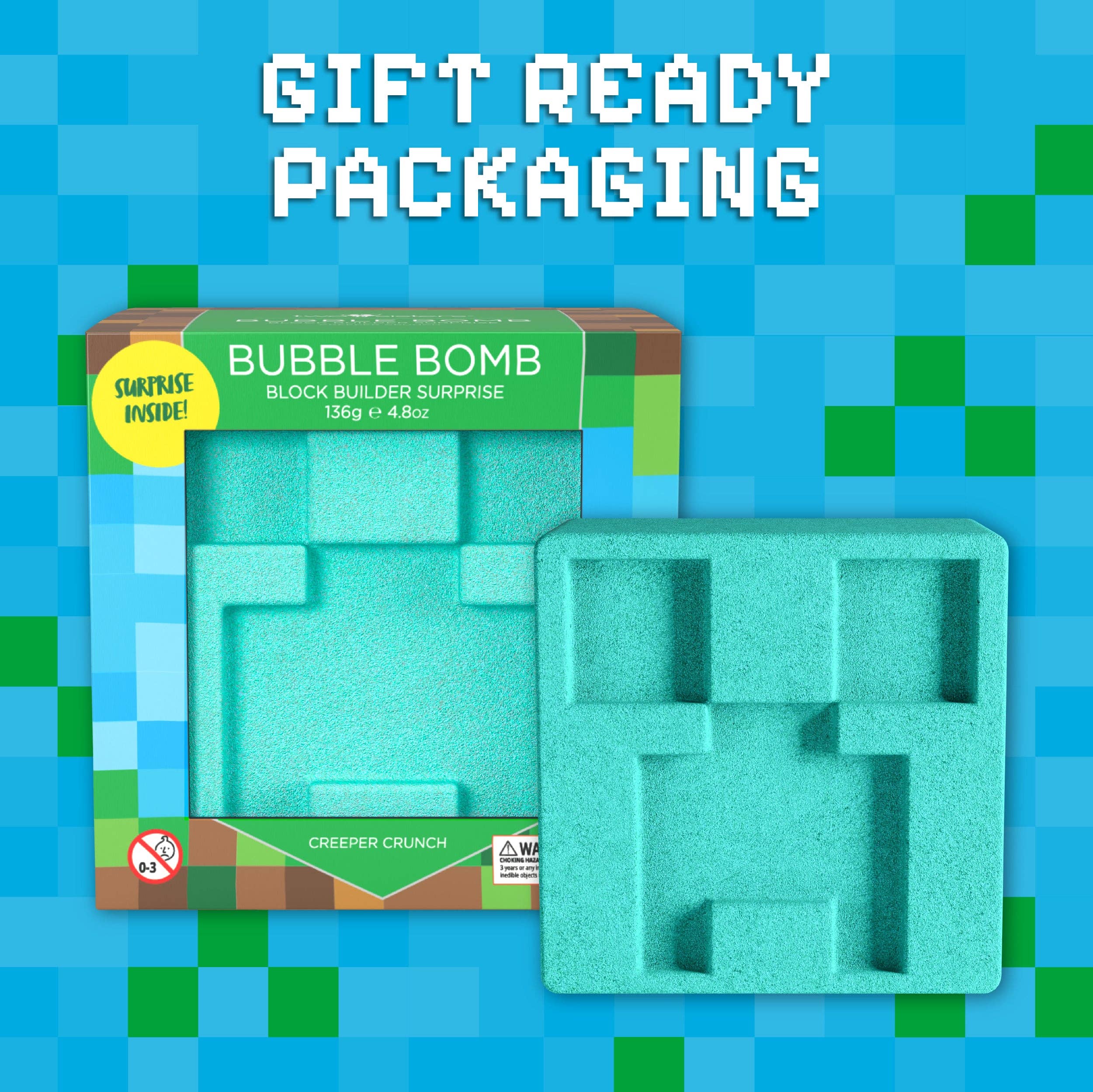 Two Sisters Spa - Wholesale Bath Bomb/Fizz - Block Builder TNT Bath Bomb for Kids with Surprise Toys Inside (1 Pack)2