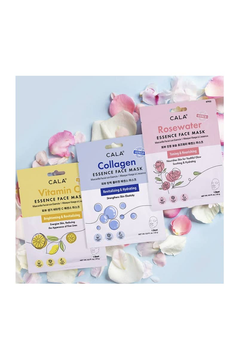 PINEAPPLE Beauty – Máscara facial por atacado – CALA 67102 Máscara Facial de 5 Folhas Rosewater - 6 conjuntos6