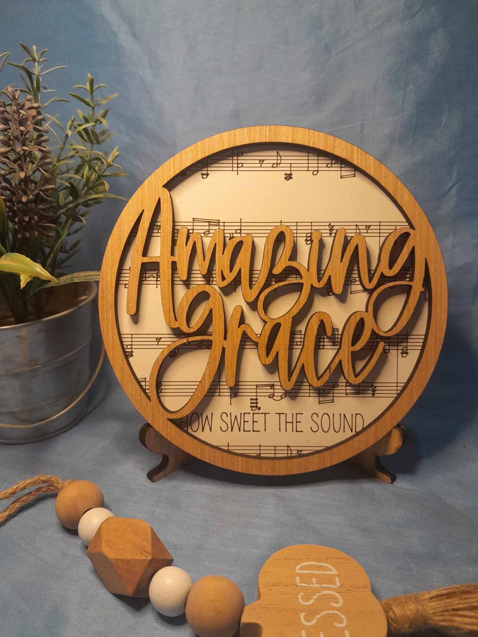 Heartland Decor - Wholesale Sign - Lyric Round Signs with stand, 15 songs to choose from0