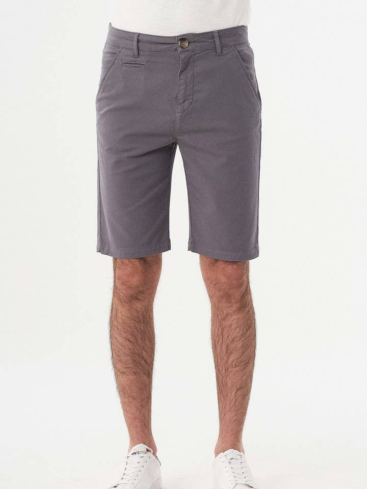 Pantalones cortos chinos delgados de algodón ecológico para venta al por mayor de ORGANICATION