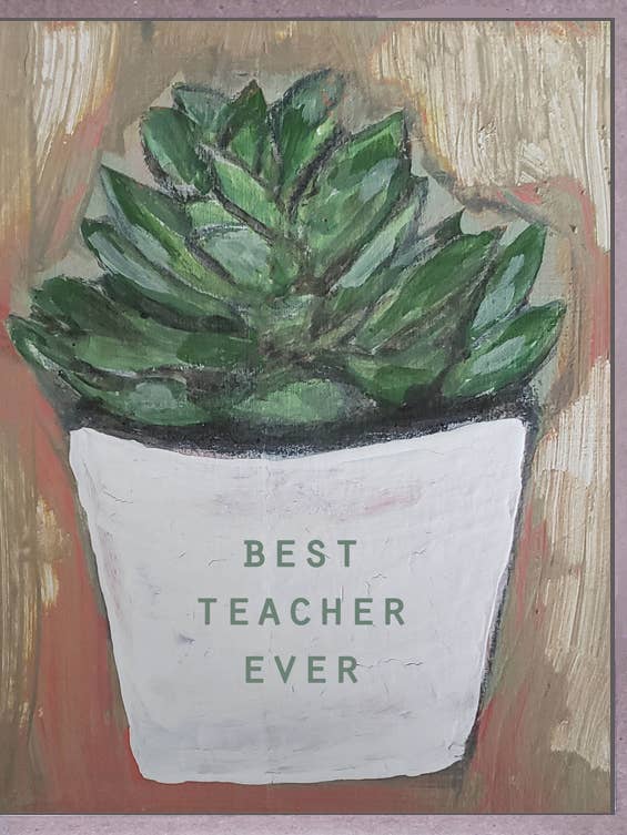 Plante Professeur. Brenda Olson pour la vente par Blueberry Road Cards