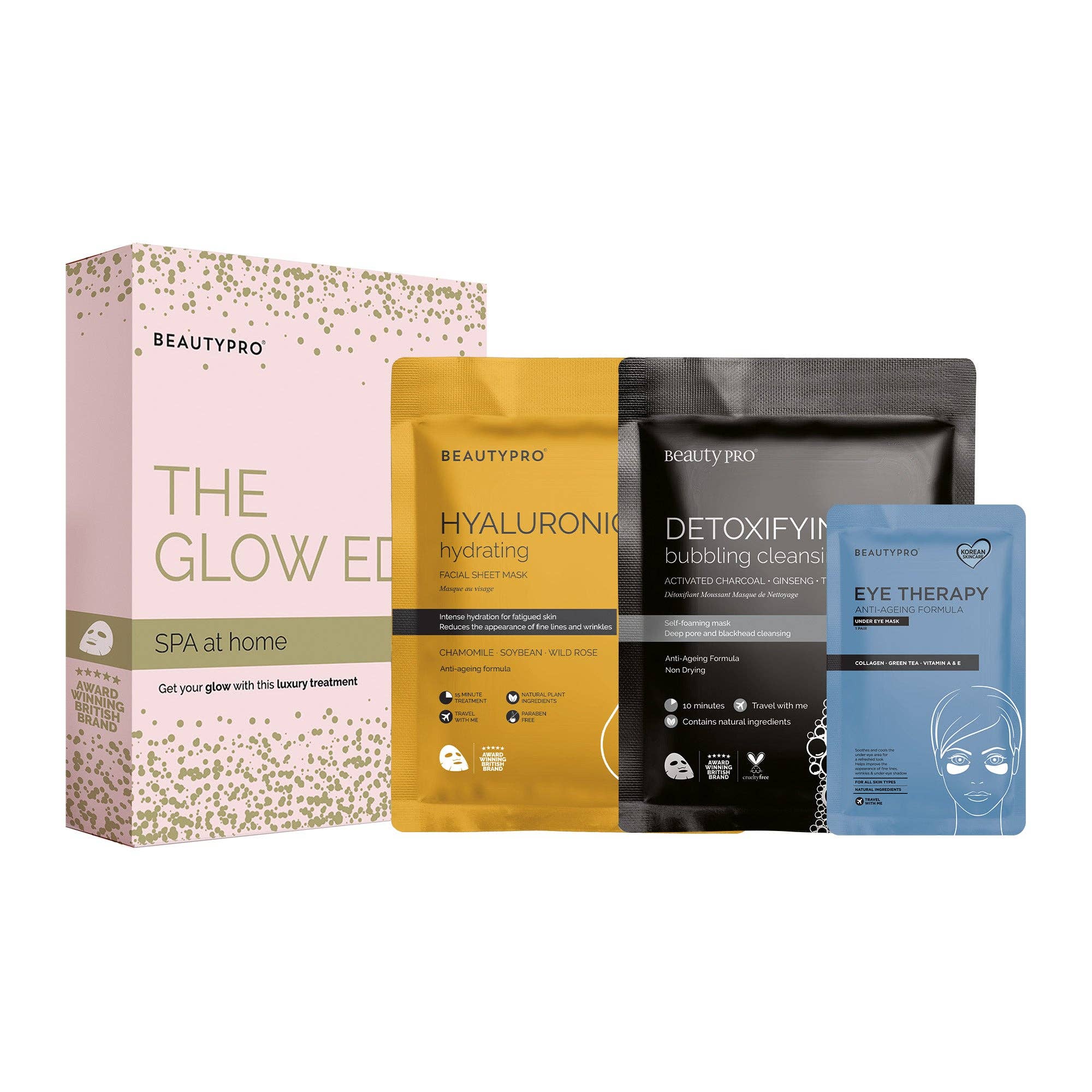 BEAUTYPRO – wholesale Skincare face mask – SPA at home: THE GLOW EDIT1