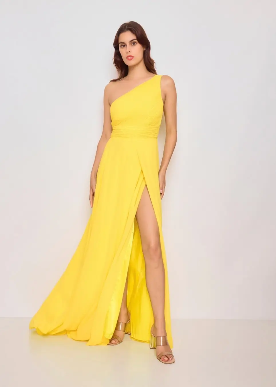 Eva & Lola - Epsilonn - Wholesale Gown - Women's - Long dress with slit at the thighs - R138618