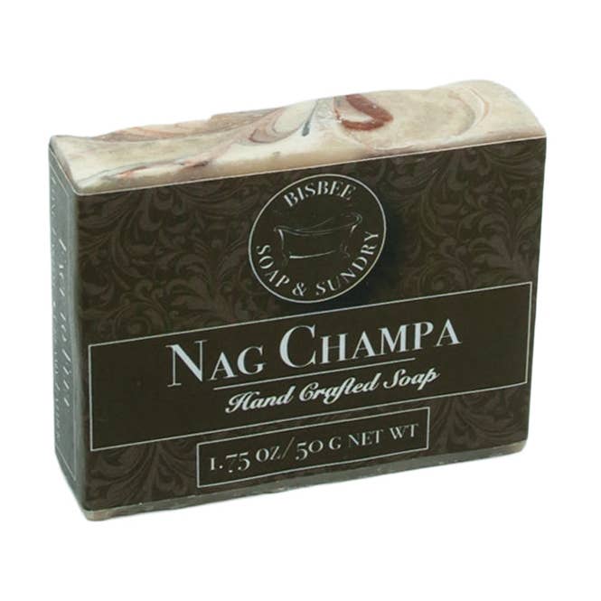 Nag Champa Handgemachte Mini-Seife - 1,75 oz für den Großhandel von Bisbee Soap & Sundry