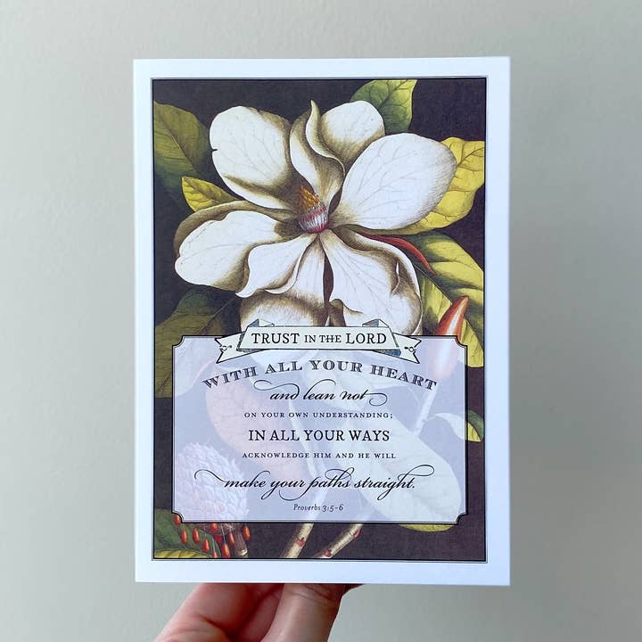 Lean Not Scripture Card for wholesale by The Happy Envelope